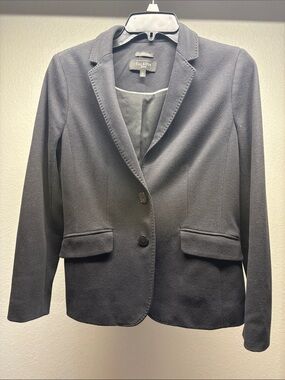 Talbots Women's Black Two-Button Tailored Blazer